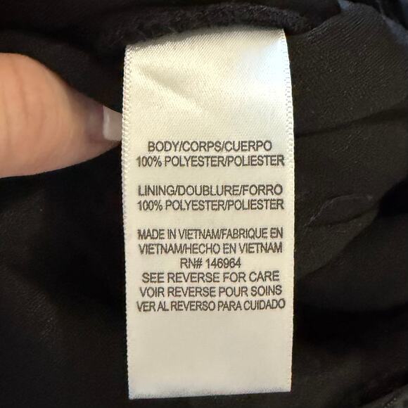 Julia Jordan Women's Lace Jumpsuit 2 Black Twist Neck Halter Wide Leg Event Chic - Picture 11 of 12